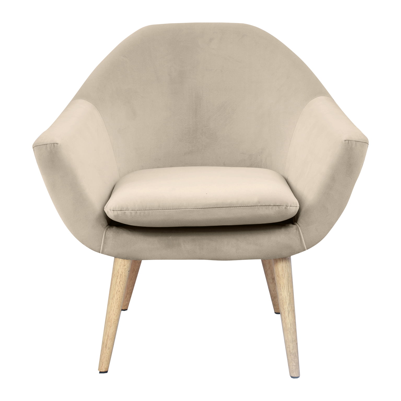 Fauteuil Isidore velours Taupe