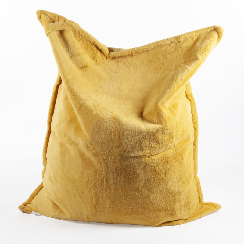 Maxi Coussin Fausse Fourrure Vancouver Jaune