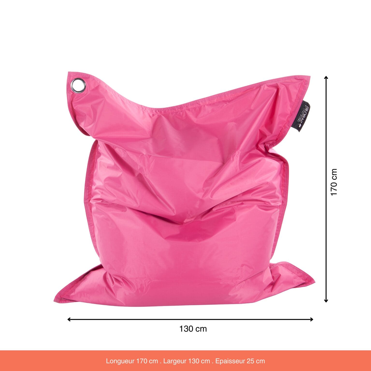 Pouf Poire Relax Similicuir Indoor Fuchsia