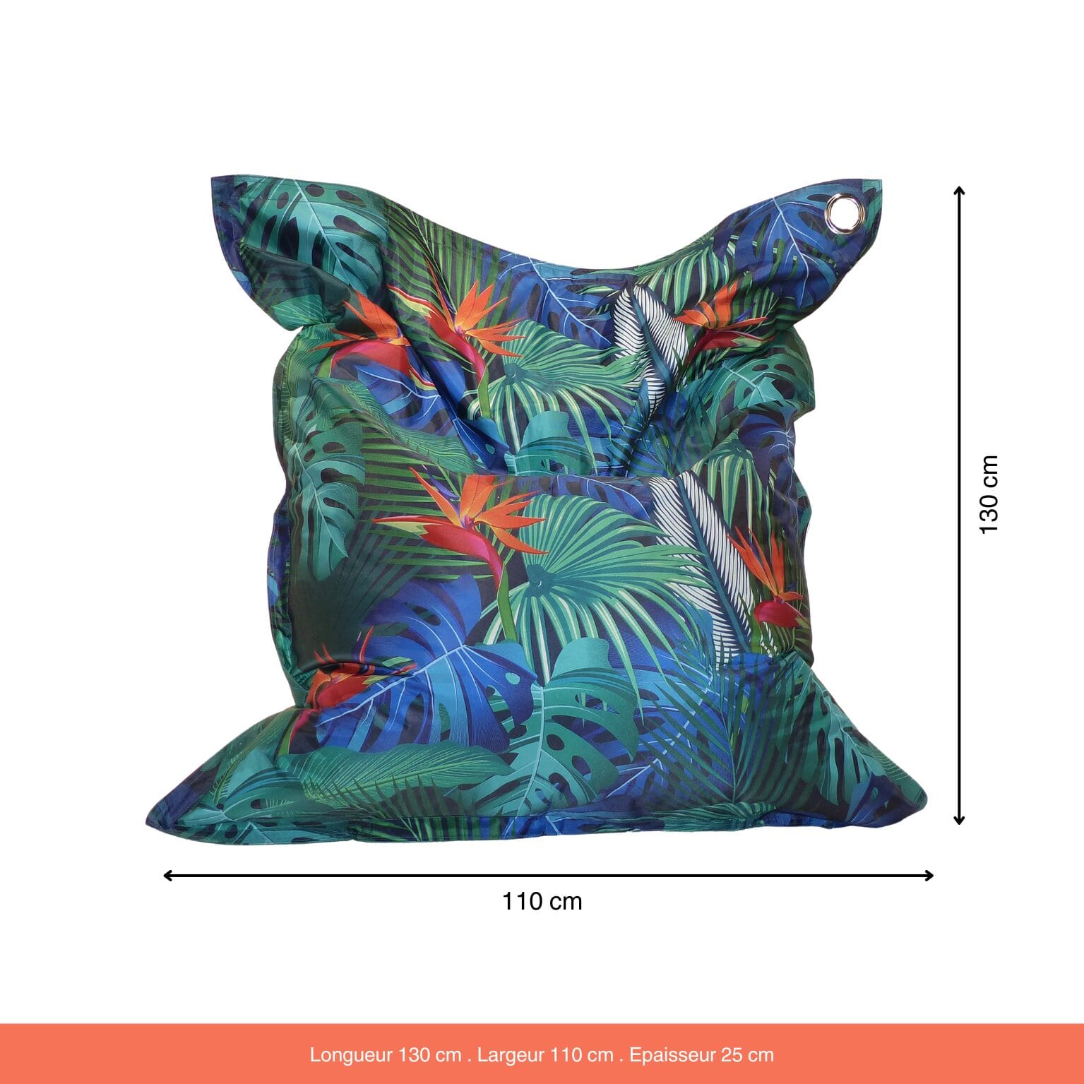 Pouf géant Bilobag Imprimé Paradis