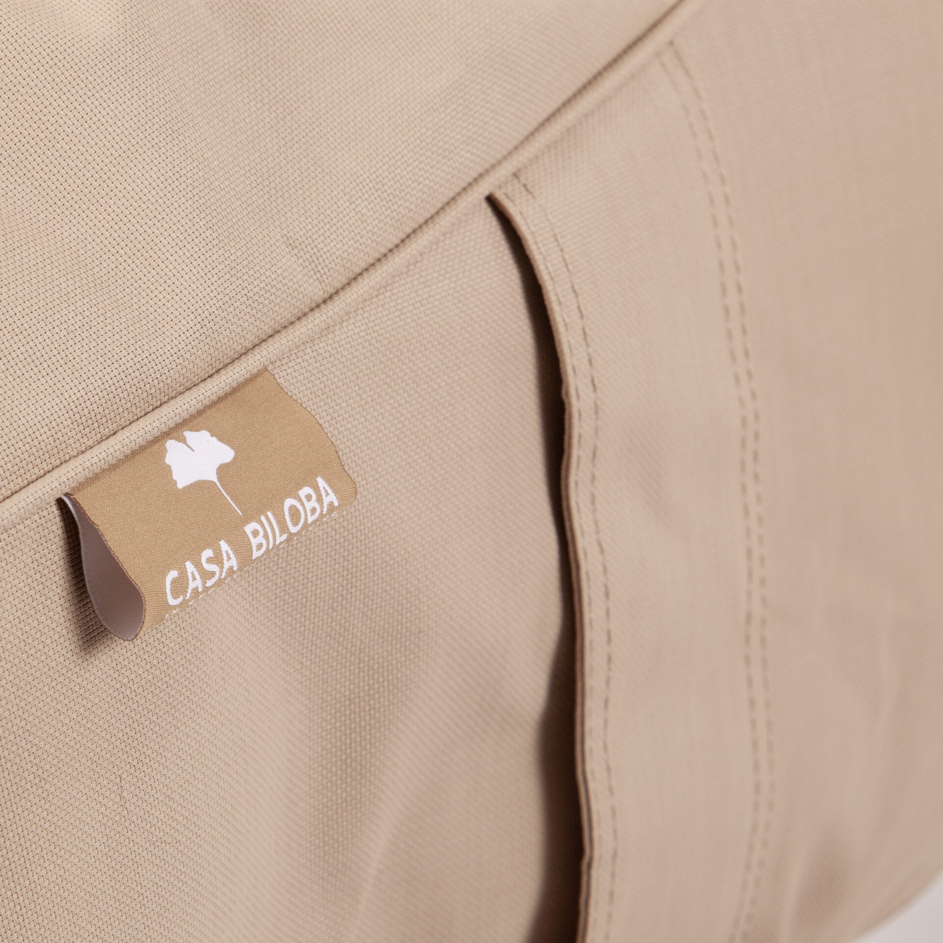 Pouf Bain de soleil extérieur Sun Lounger Sable - Textilepro