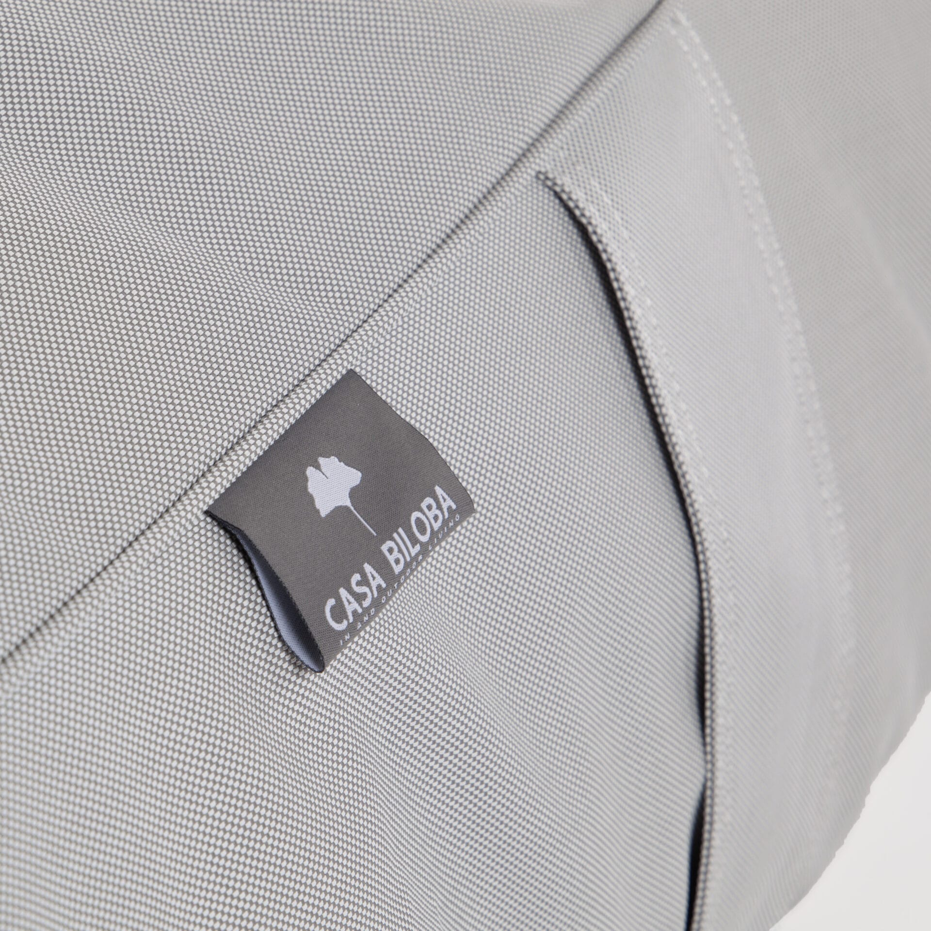 Pouf Bain de soleil extérieur Sun Lounger Gris - Textilepro