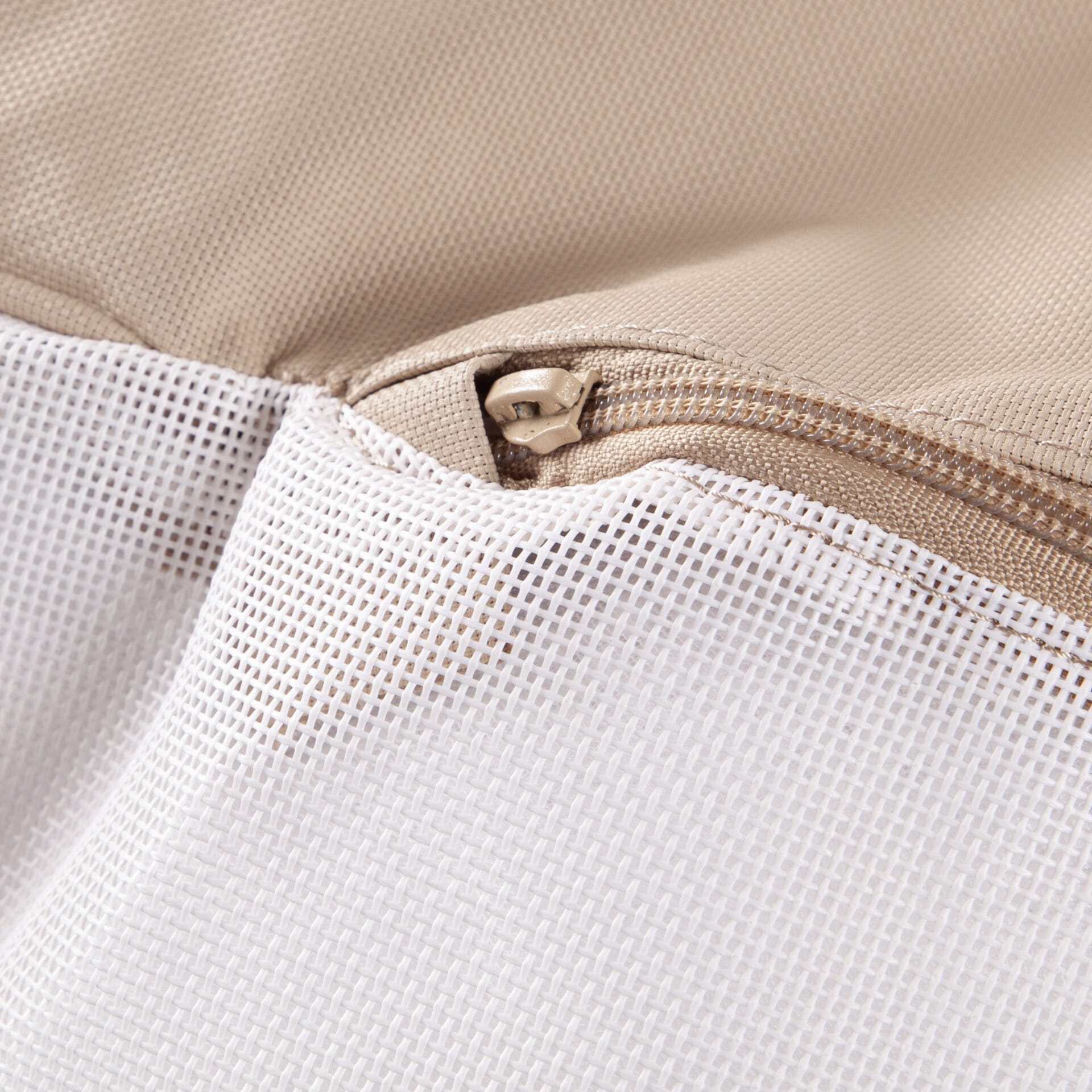 Pouf méridienne extérieure Romane Sable - Textilepro
