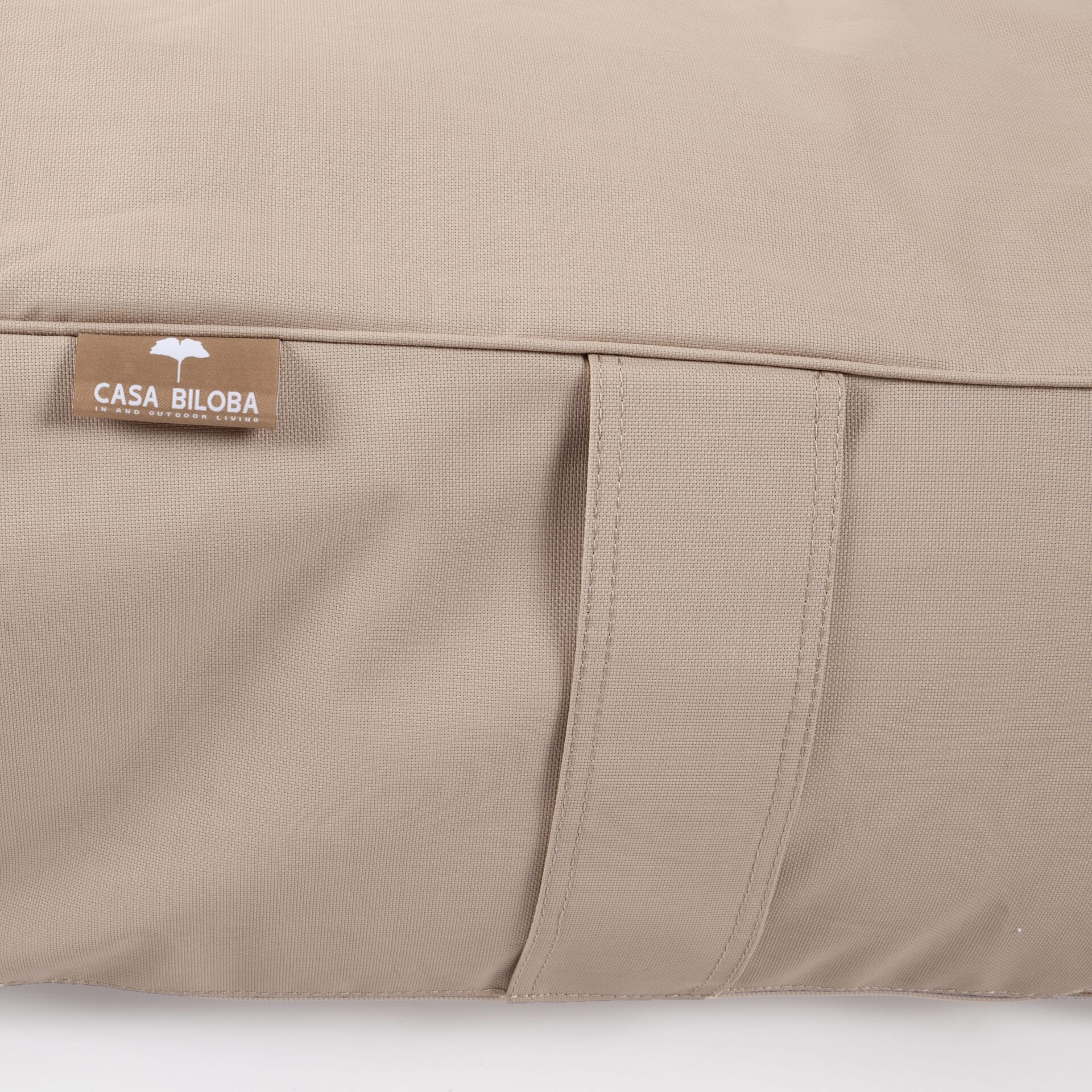 Pouf méridienne extérieure Romane Sable - Textilepro