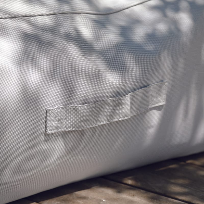 Pouf bas extérieur Otto Gris - Textilepro