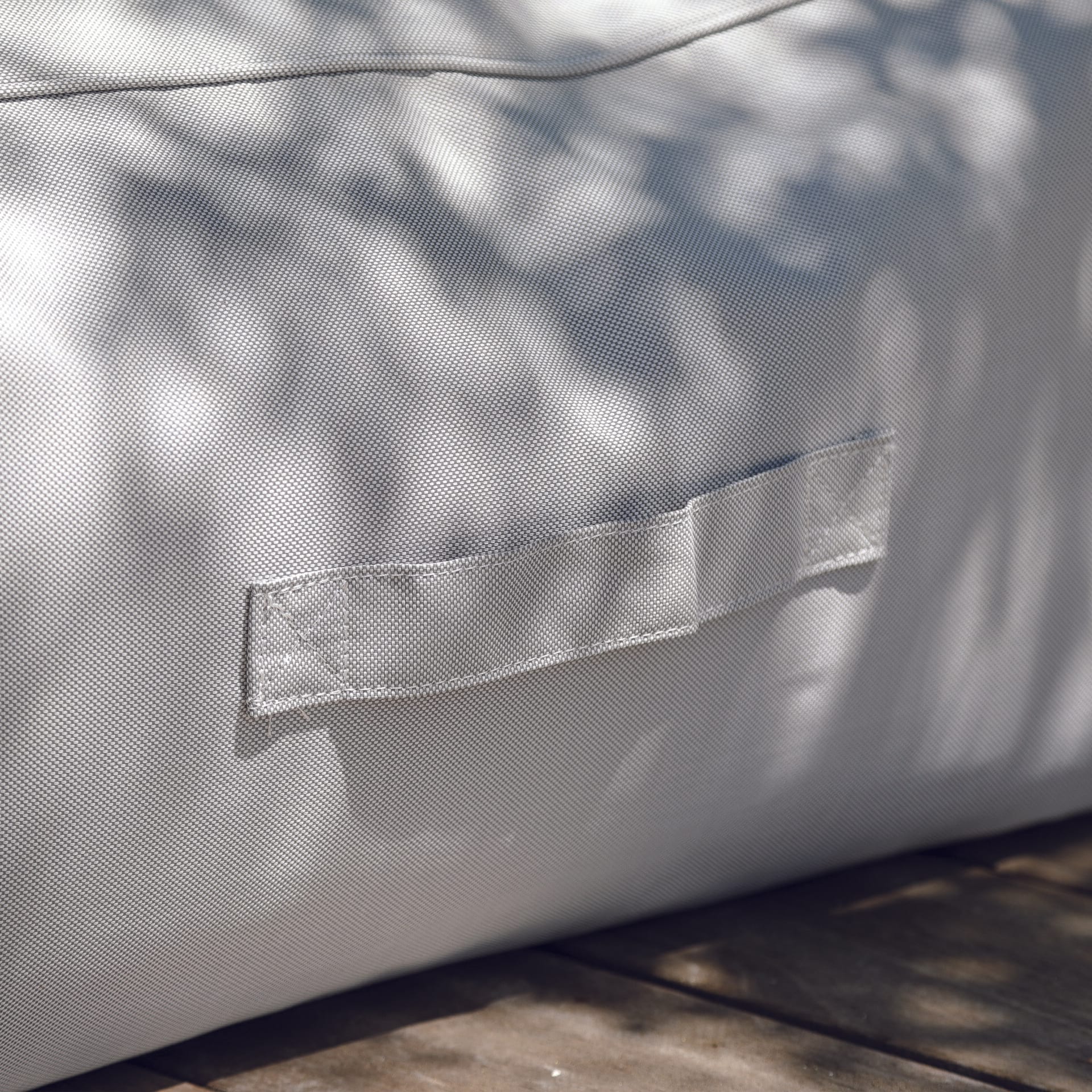 Pouf bas extérieur Otto Gris - Textilepro