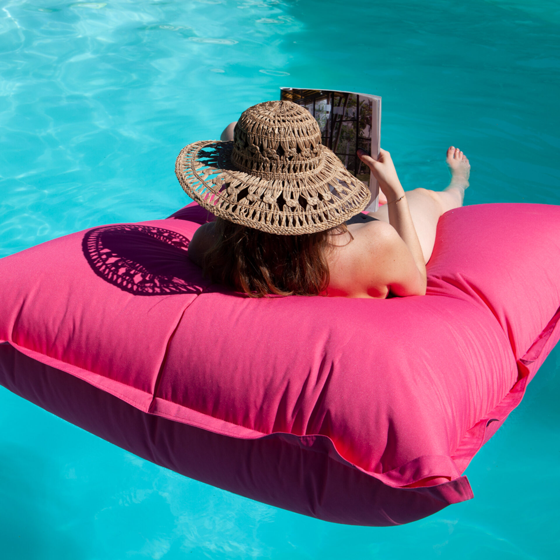 Pouf de piscine Paros Pink