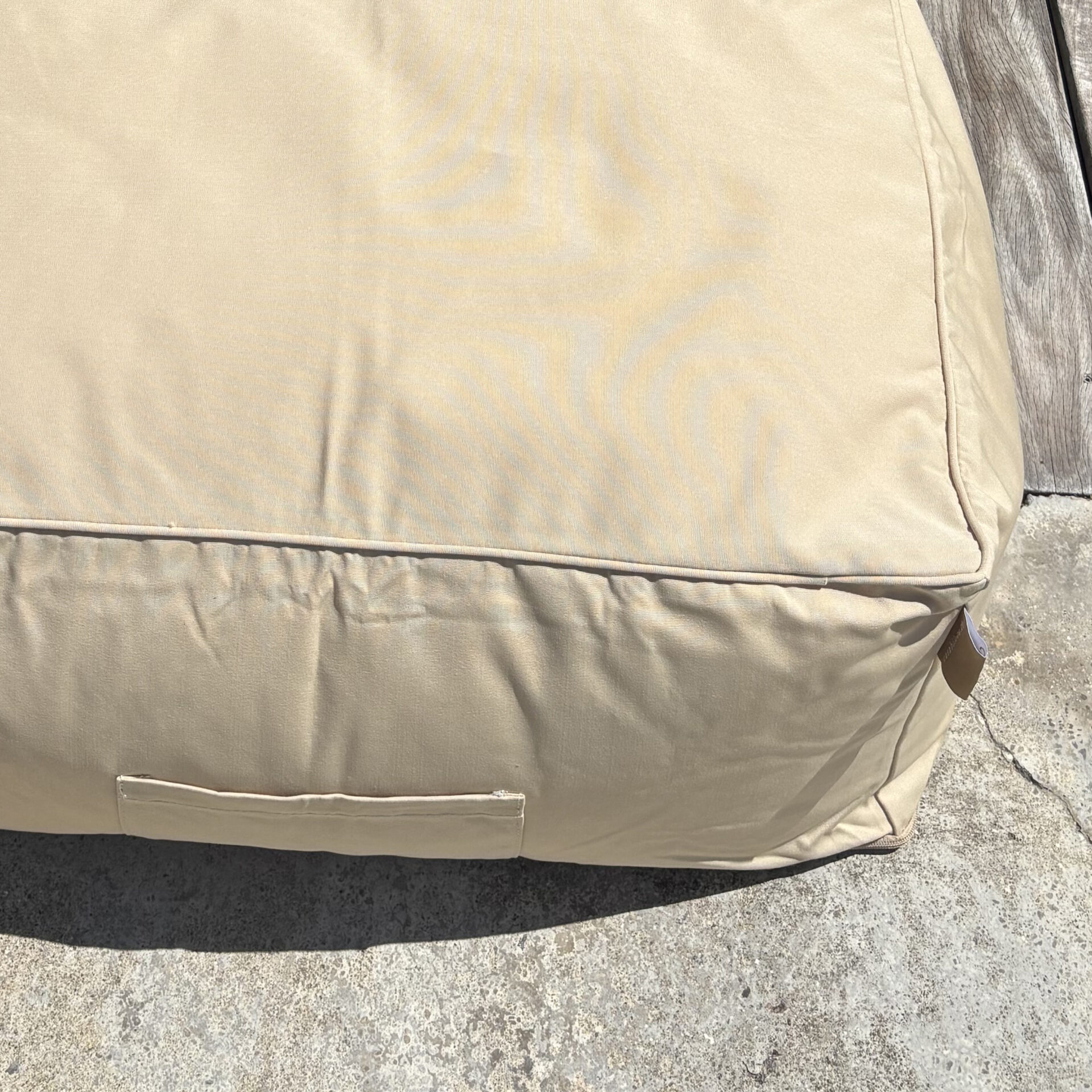 Pouf bas extérieur Otto Crème