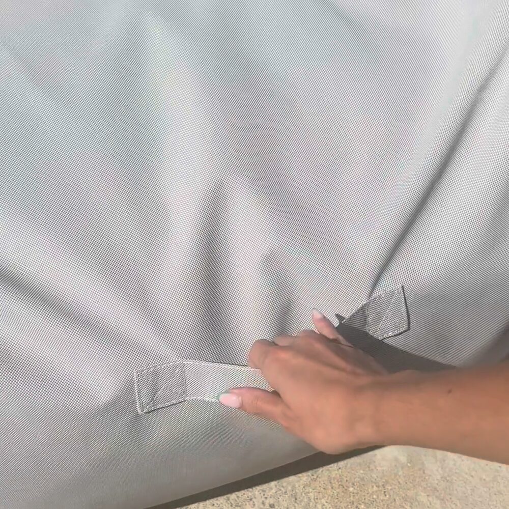 Pouf Bain de soleil extérieur Sun Lounger Gris - Textilepro