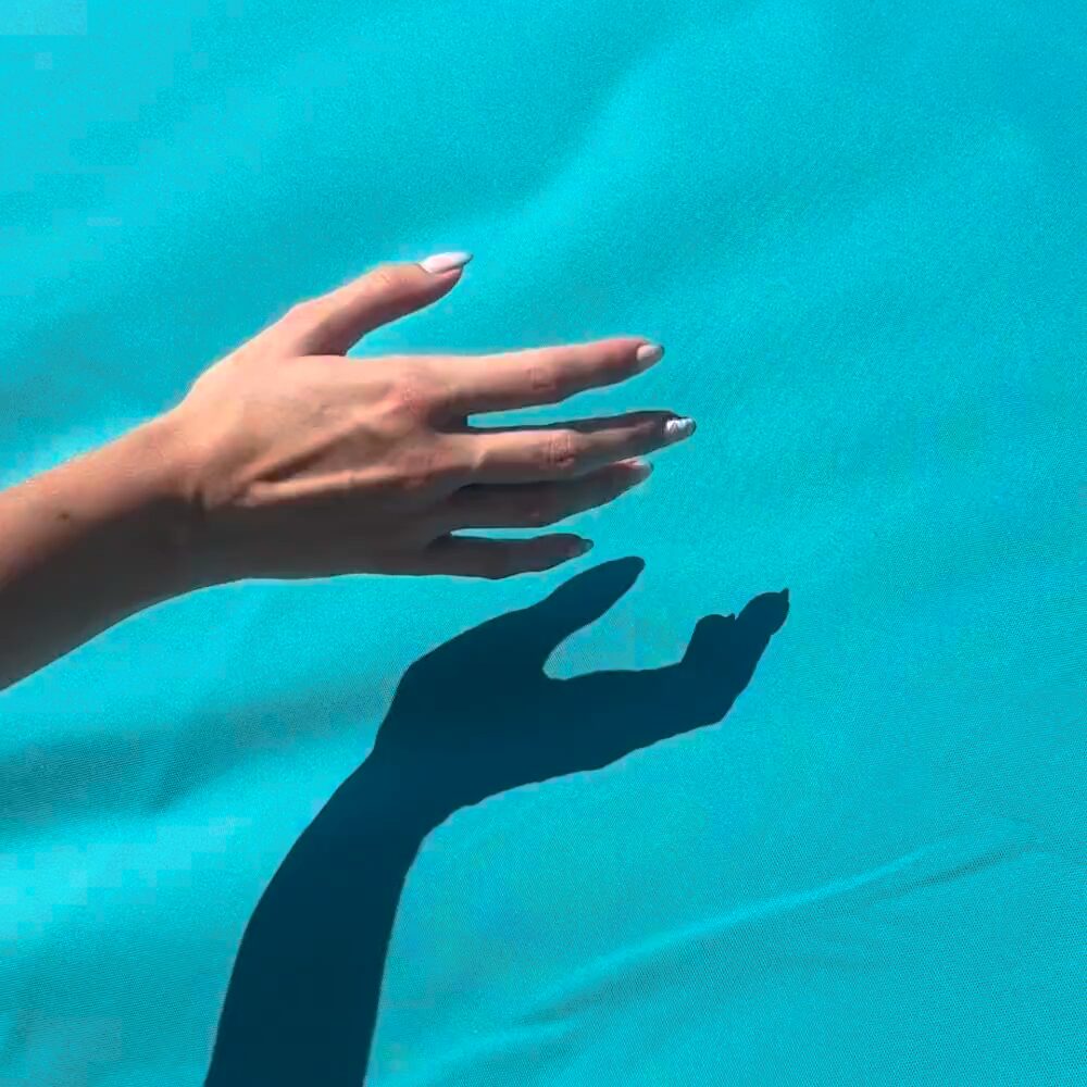 Pouf de piscine Paros Bleu Lagon