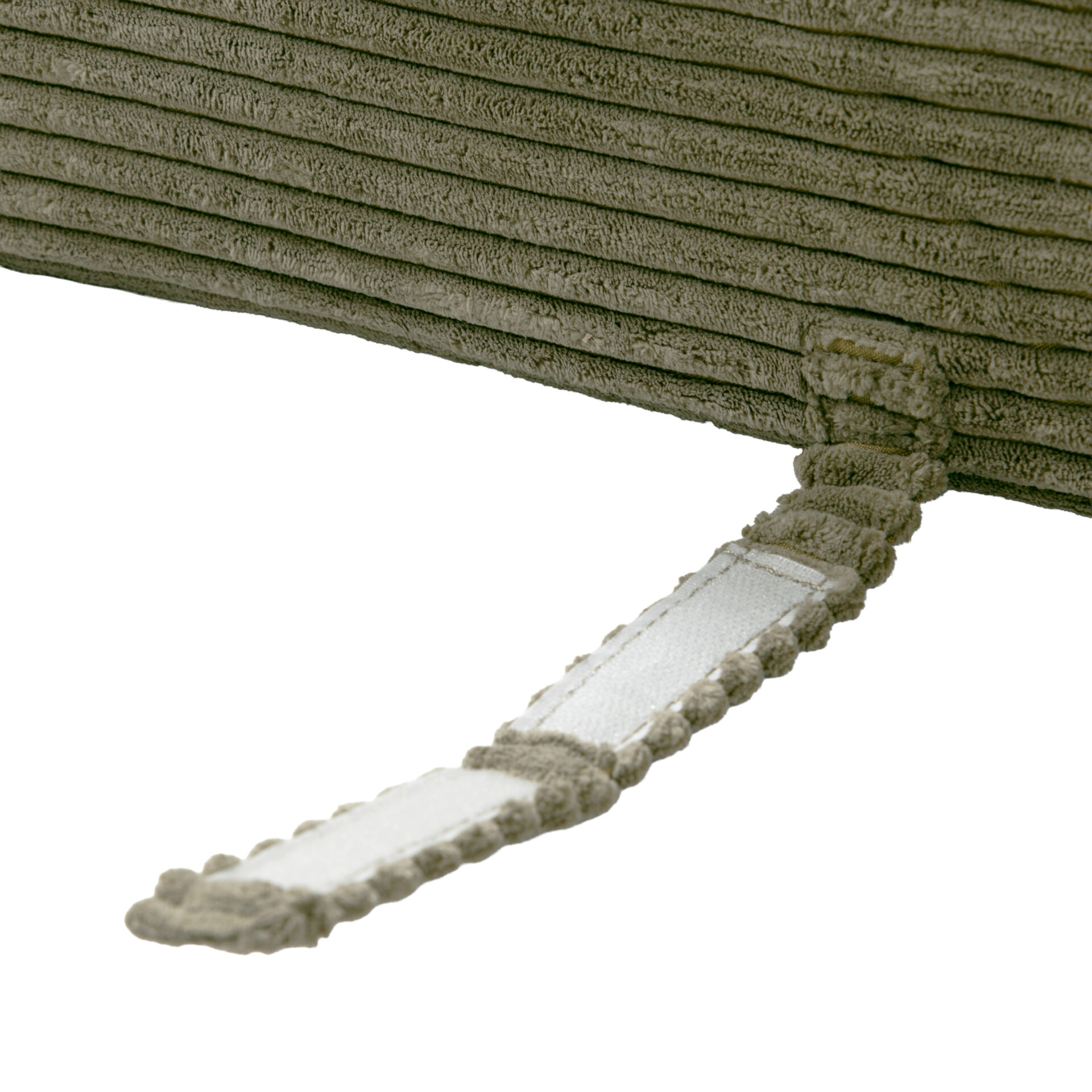 Chauffeuse Indilla Velours grosses côtes Vert Kaki