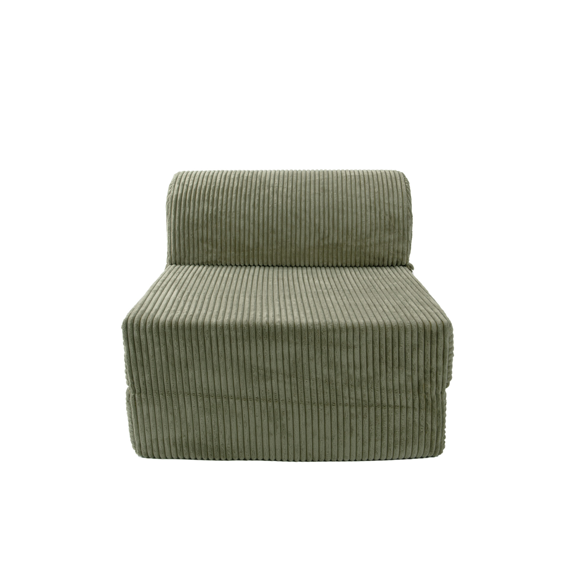 Chauffeuse Indilla Velours grosses côtes Vert Kaki