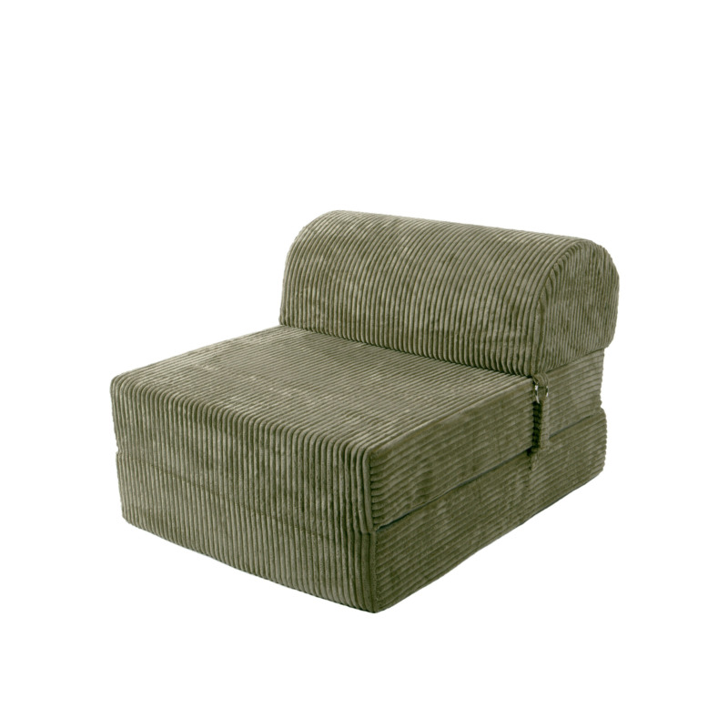 Chauffeuse Indilla Velours grosses côtes Vert Kaki