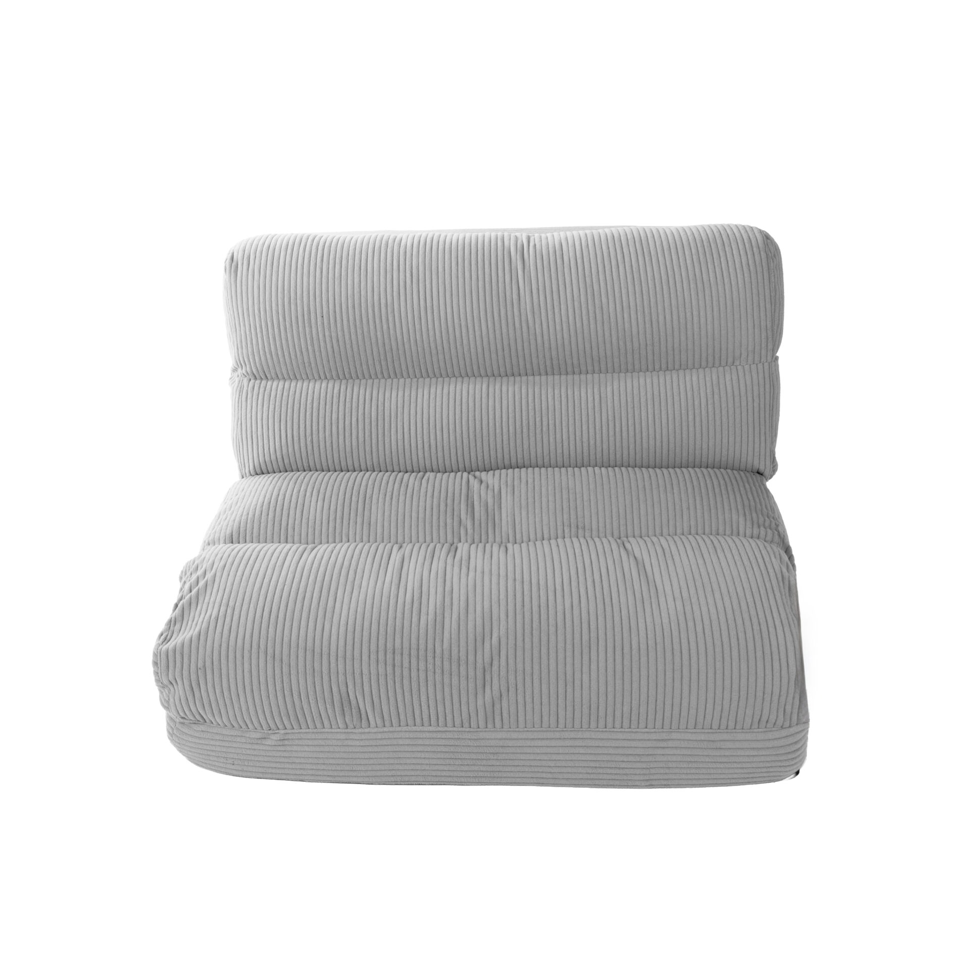 Chauffeuse convertible Chloé Velours Côtelé Gris