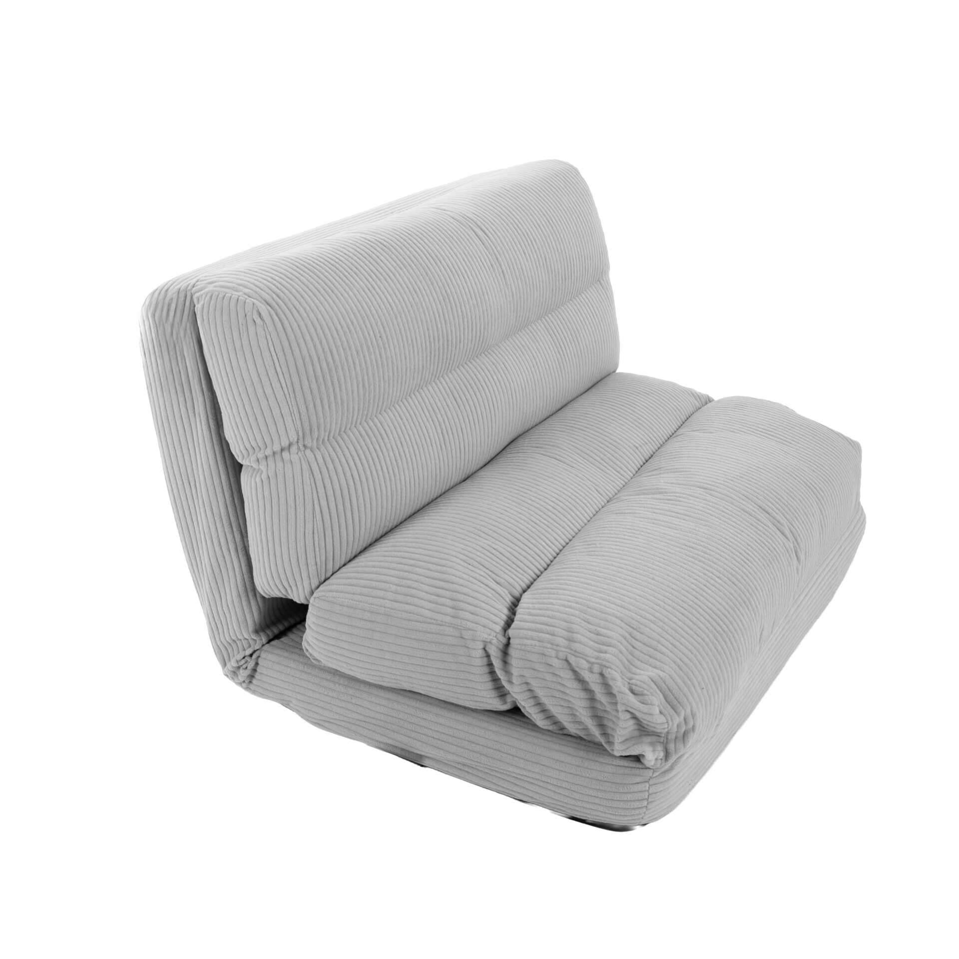 Chauffeuse convertible Chloé Velours Côtelé Gris