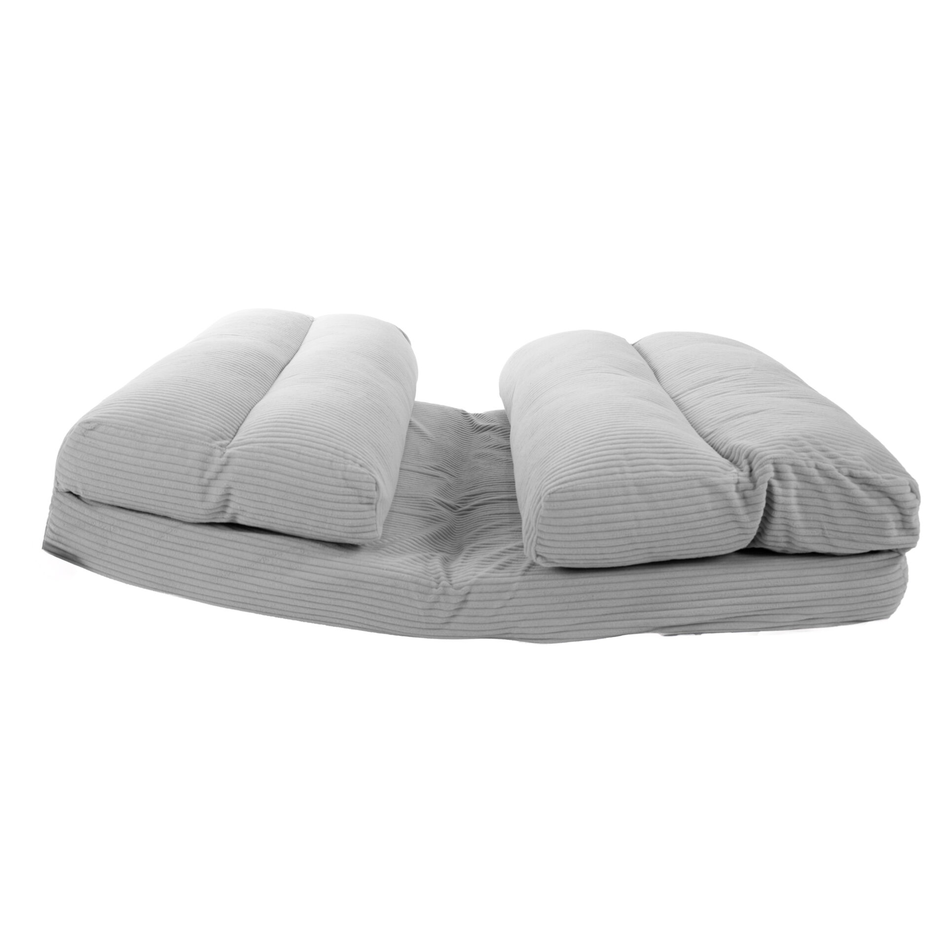 Chauffeuse convertible Chloé Velours Côtelé Gris