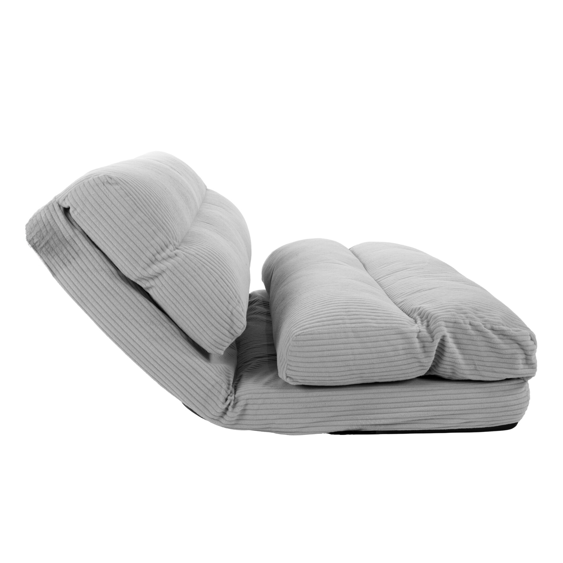 Chauffeuse convertible Chloé Velours Côtelé Gris