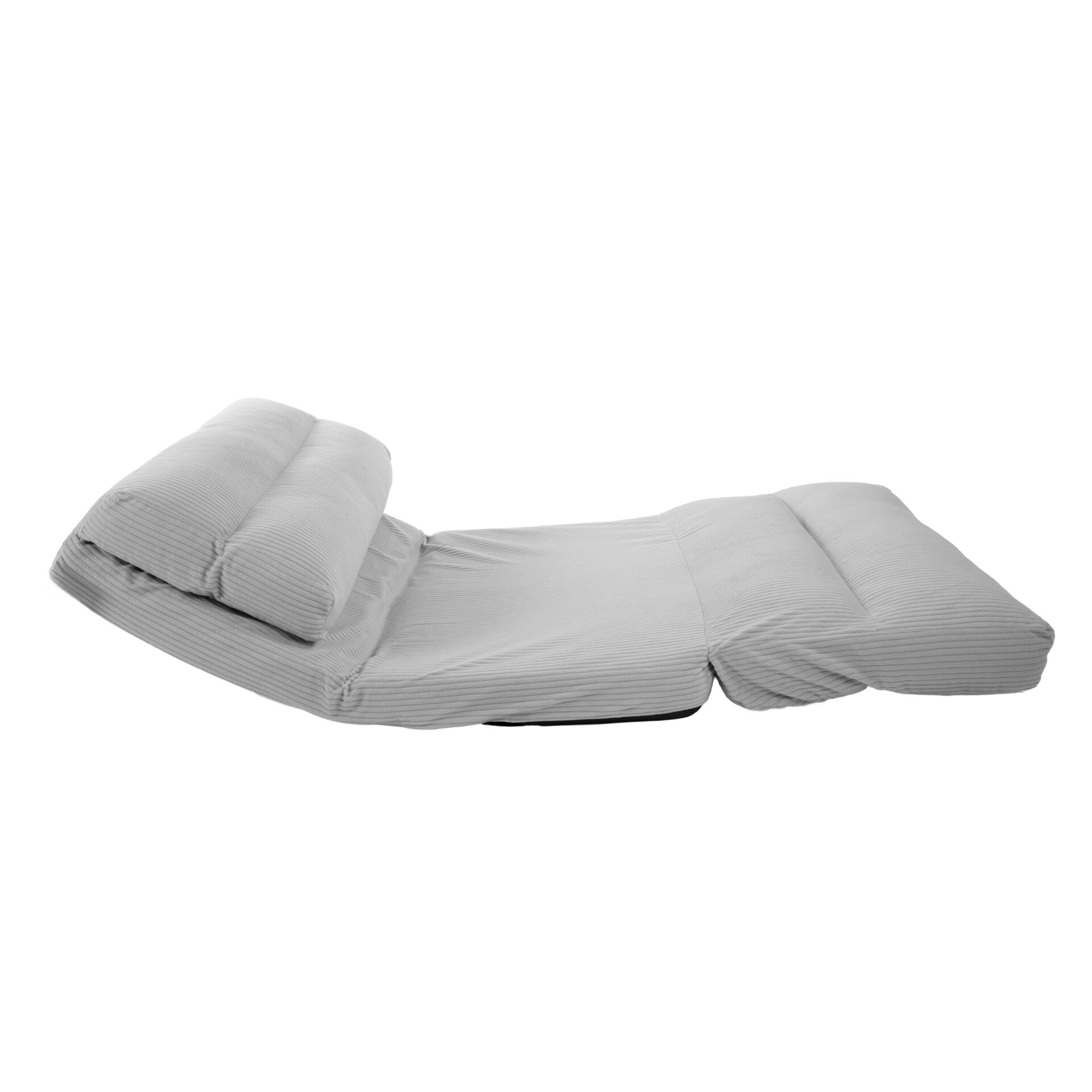 Chauffeuse convertible Chloé Velours Côtelé Gris