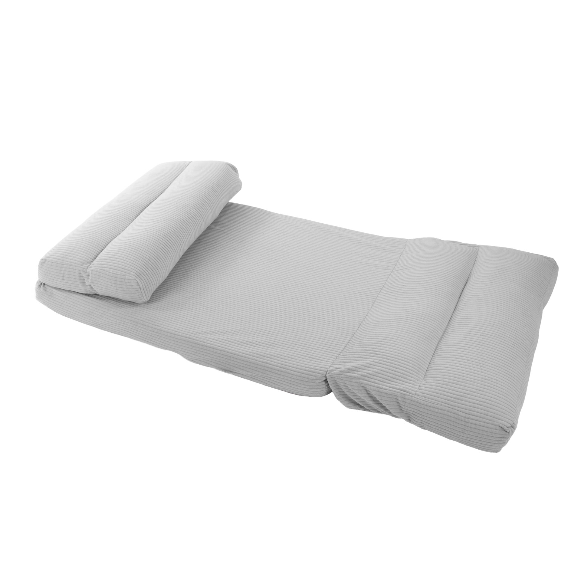 Chauffeuse convertible Chloé Velours Côtelé Gris