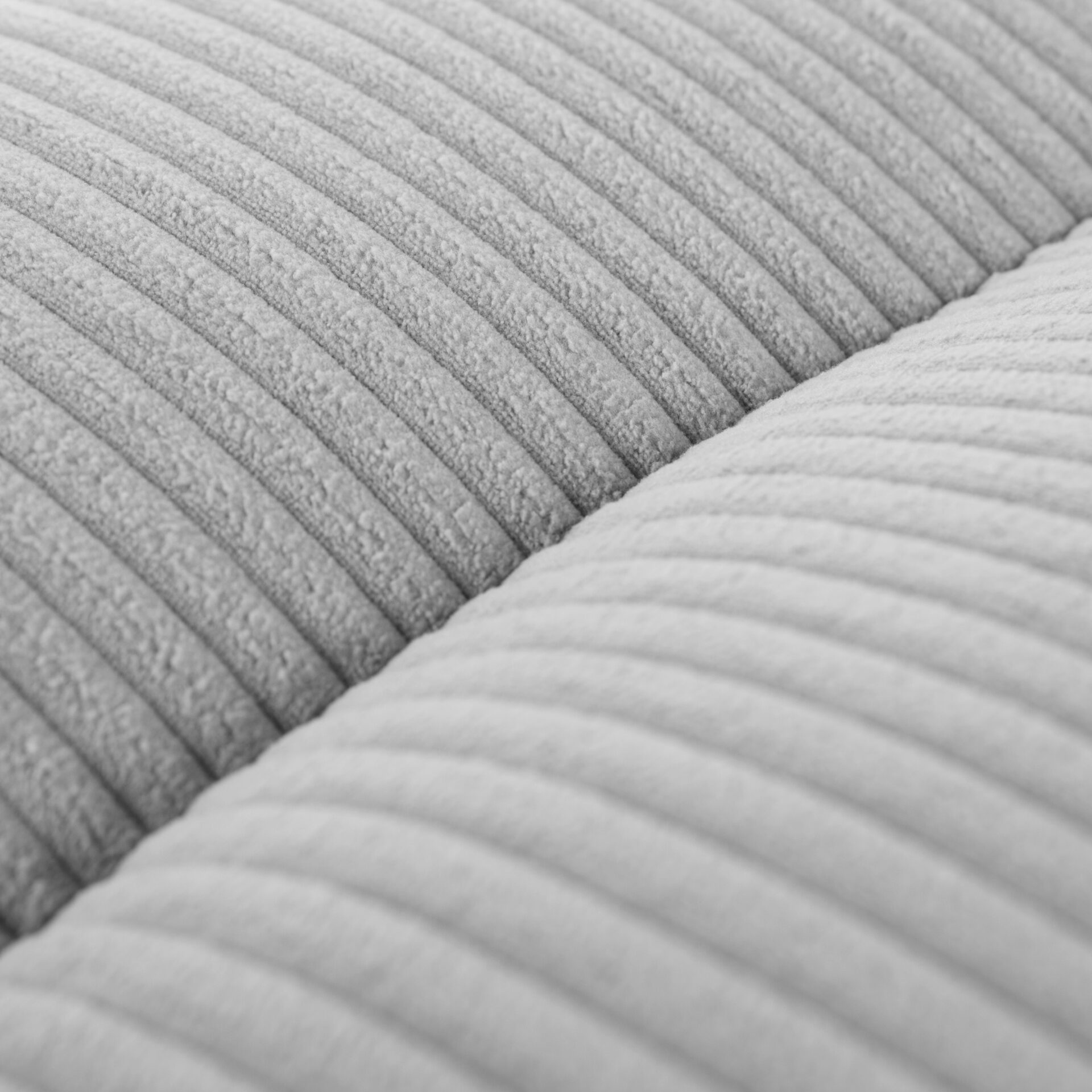 Chauffeuse convertible Chloé Velours Côtelé Gris