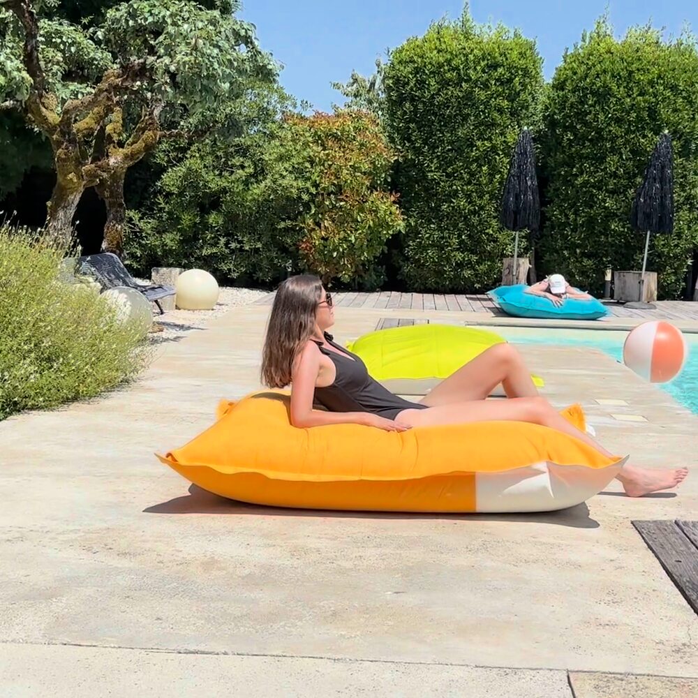 Pouf de piscine Paros Orange