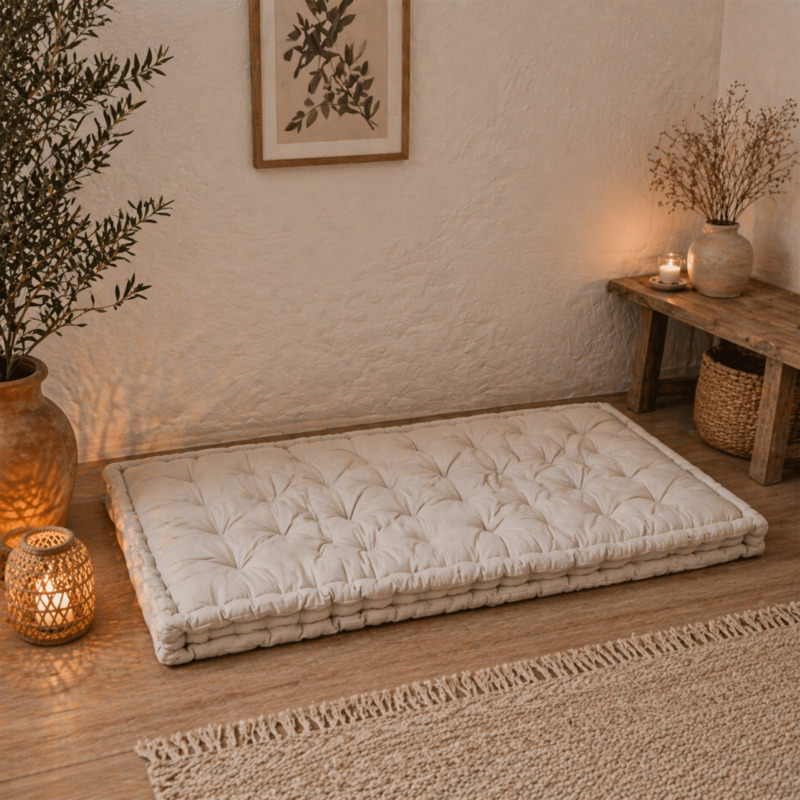 Matelas de sol Coton Ethan Nougat