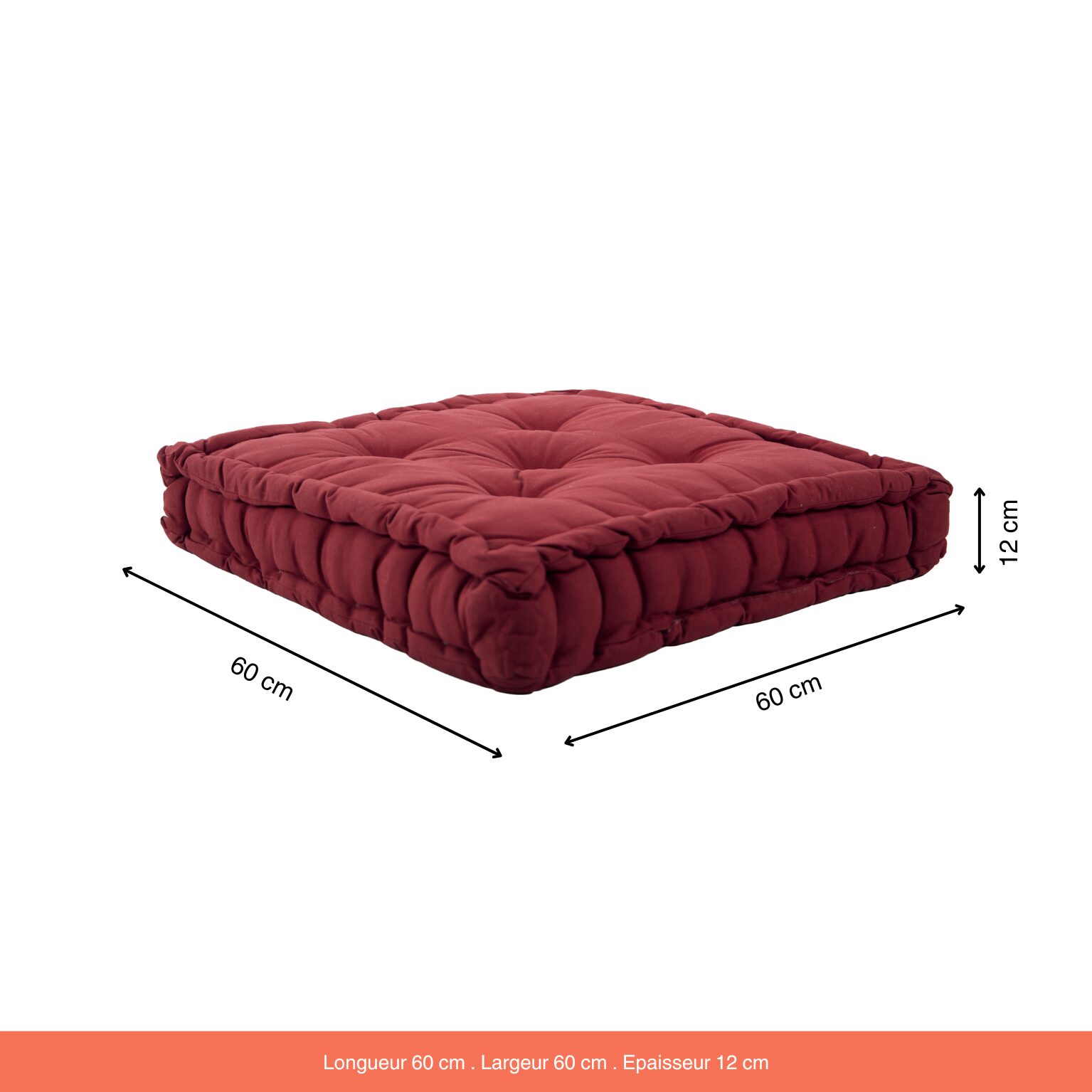 Coussin de sol Costa Bordeaux