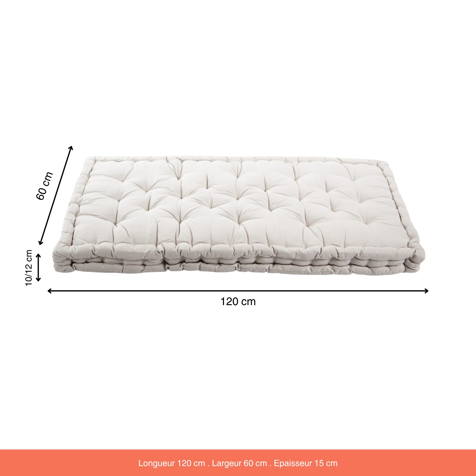 Matelas de sol Coton Ethan Nougat