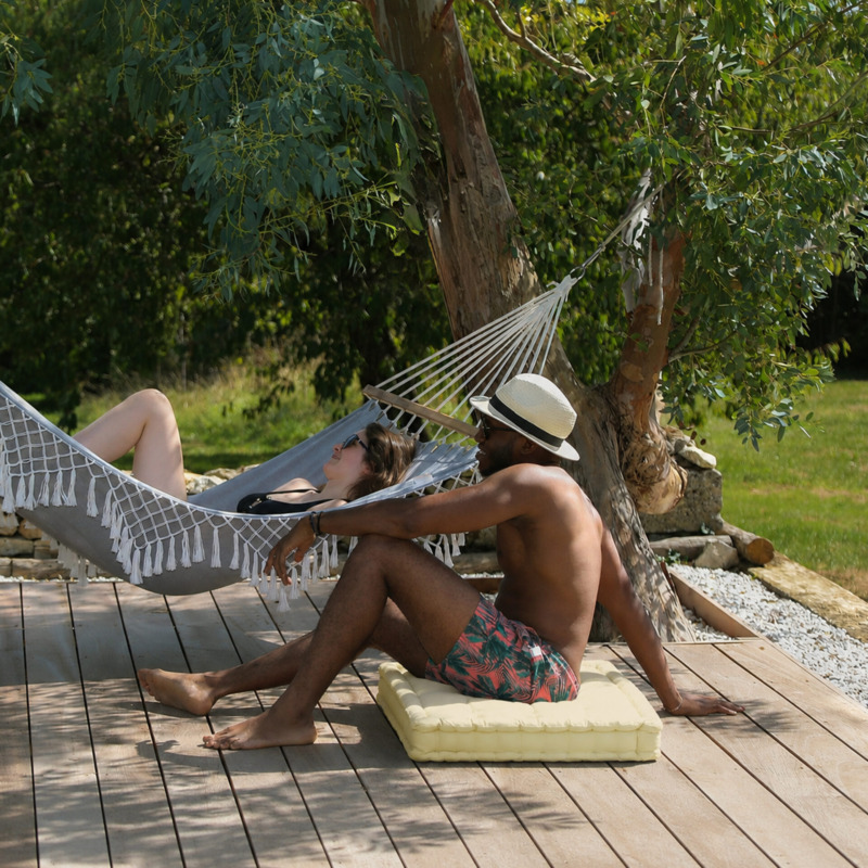 Coussin de sol Costa Citron Givré